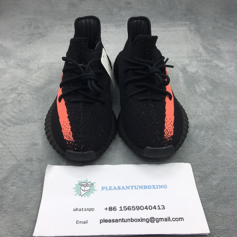 Authentic Yeezy 350 V2 Boost Red Stripe